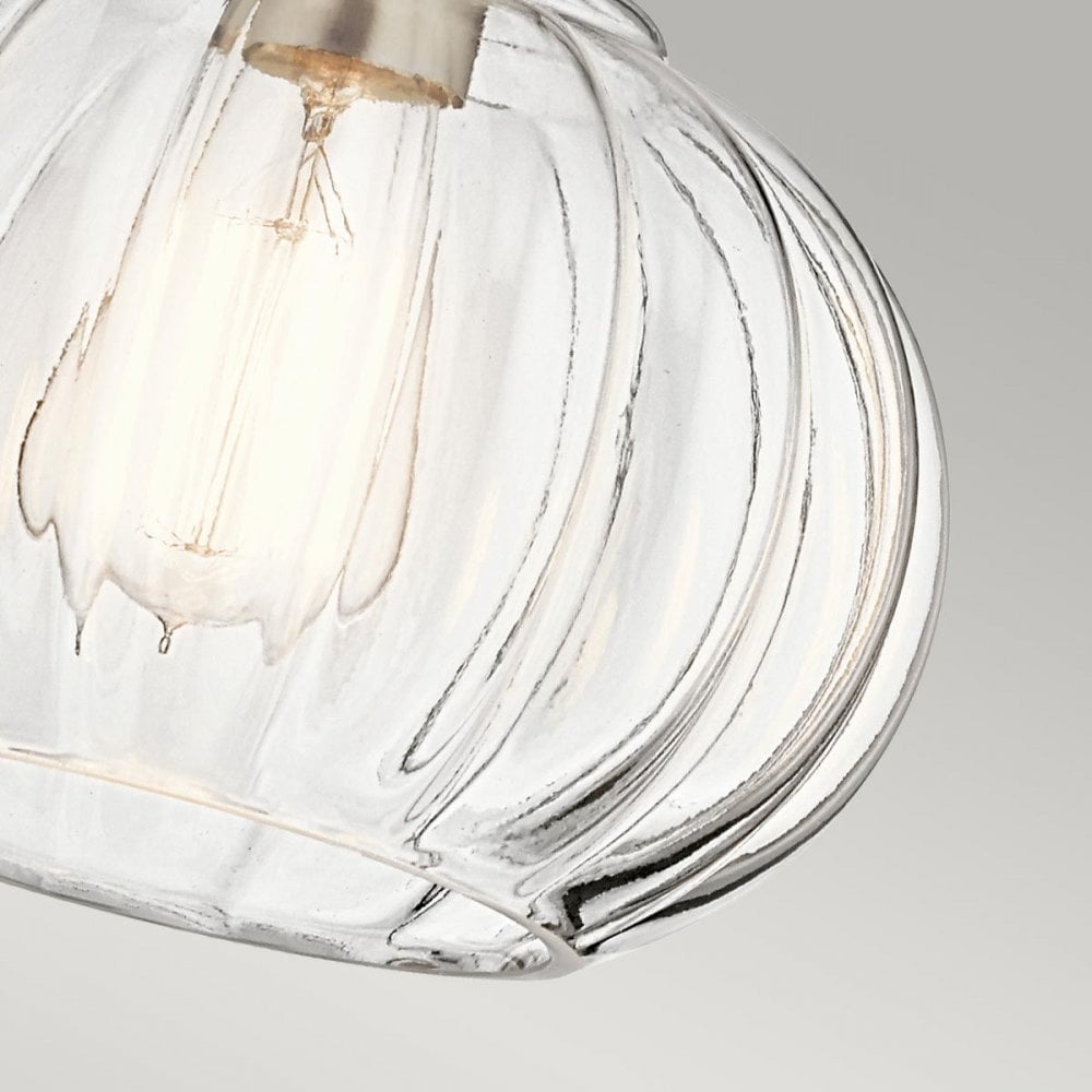 Kichler KL-RIVIERA-P-A Riviera 1 Light Pendant - A Brushed Nickel
