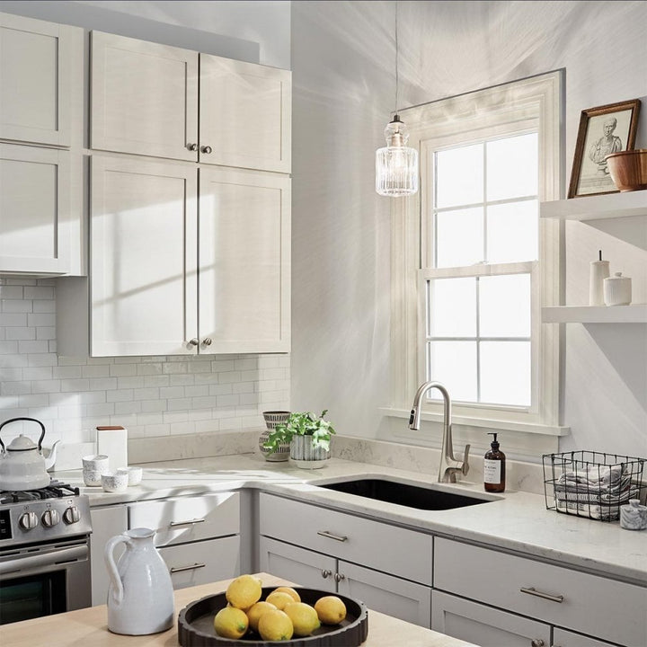 Kichler KL-RIVIERA-P-B Riviera 1 Light Pendant - B Brushed Nickel