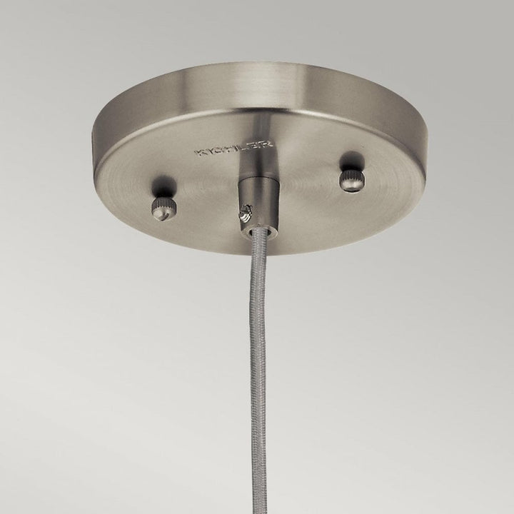 Kichler KL-RIVIERA-P-B Riviera 1 Light Pendant - B Brushed Nickel