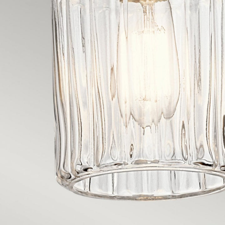 Kichler KL-RIVIERA-P-B Riviera 1 Light Pendant - B Brushed Nickel