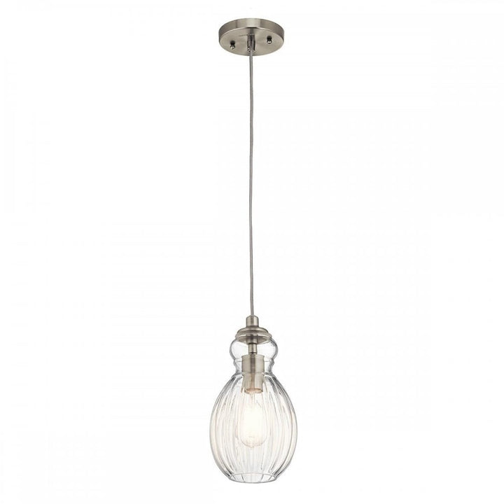 Kichler KL-RIVIERA-P-C Riviera 1 Light Pendant - C Brushed Nickel