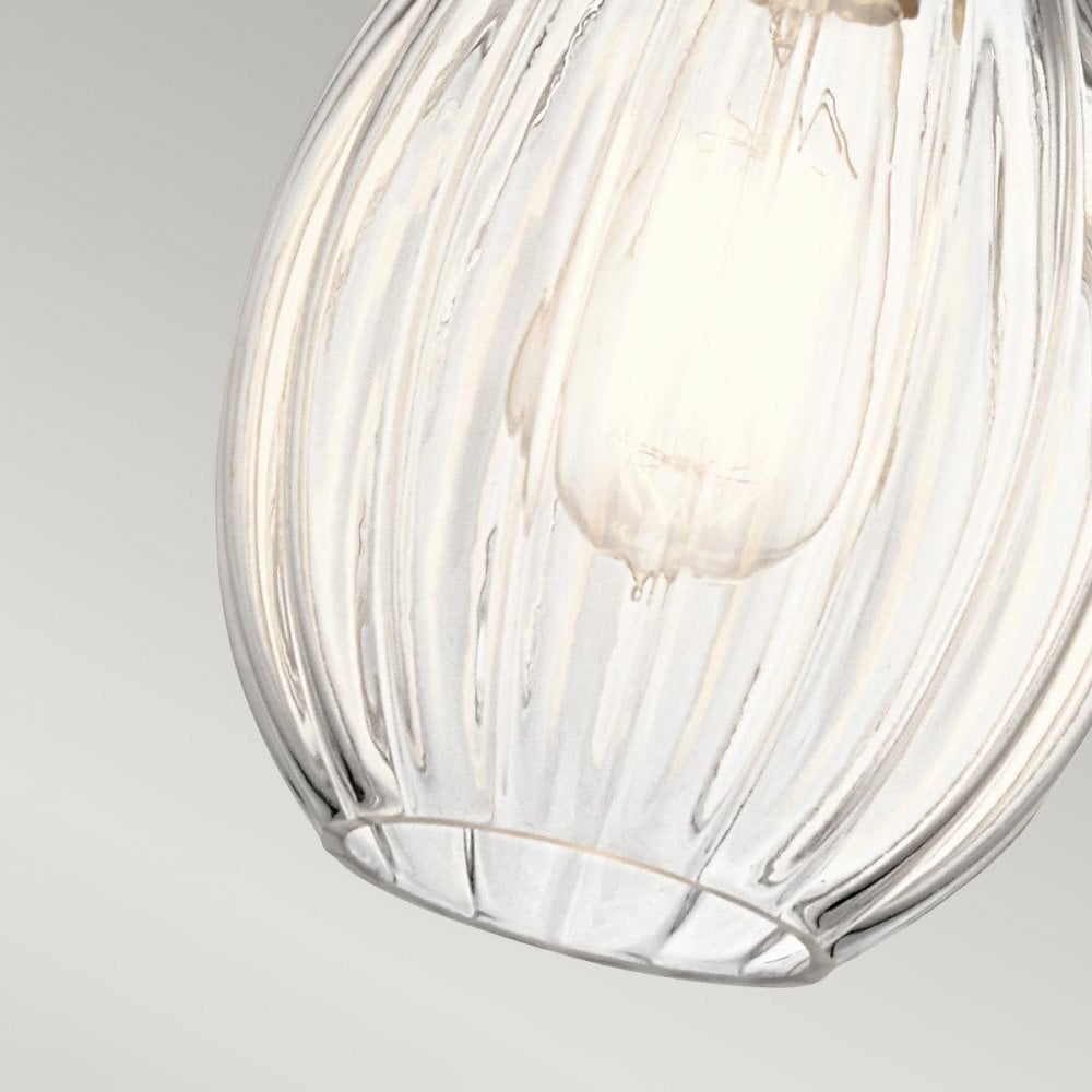 Kichler KL-RIVIERA-P-C Riviera 1 Light Pendant - C Brushed Nickel