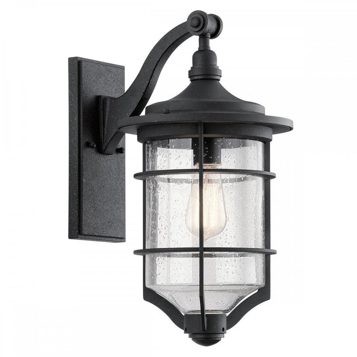 Kichler KL-ROYAL-MARINE2-M Royal Marine 1 Light Medium Wall Lantern Distressed Black