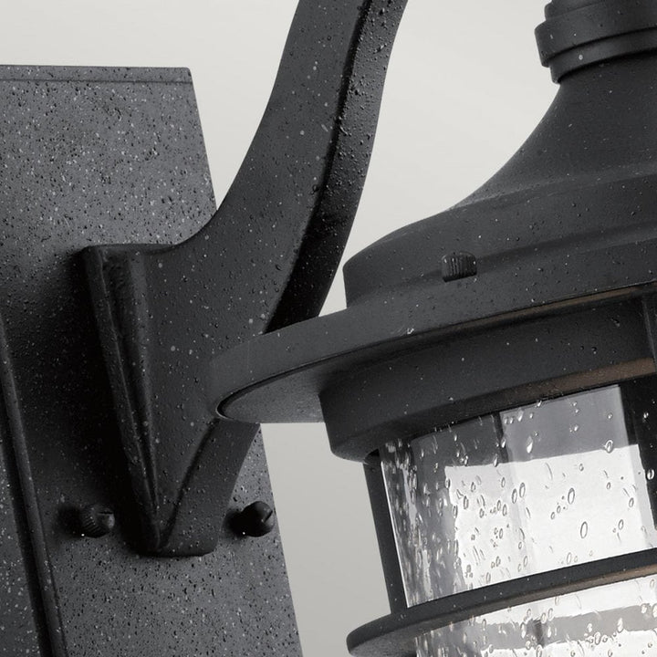 Kichler KL-ROYAL-MARINE2-M Royal Marine 1 Light Medium Wall Lantern Distressed Black