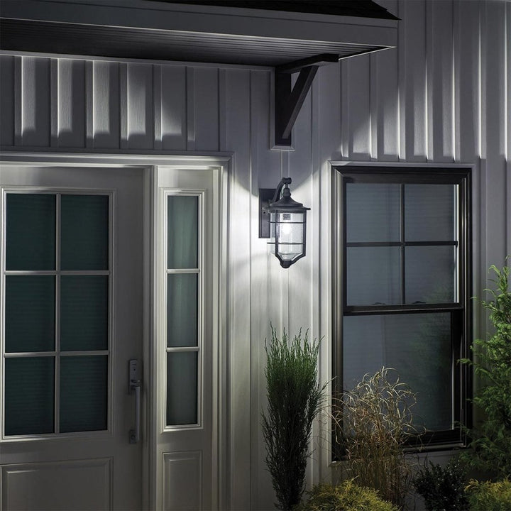 Kichler KL-ROYAL-MARINE2-M Royal Marine 1 Light Medium Wall Lantern Distressed Black
