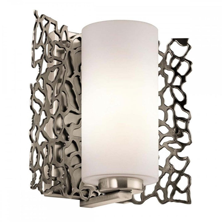 Kichler KL-SILVER-CORAL1 Silver Coral 1 Light Wall Light Classic Pewter