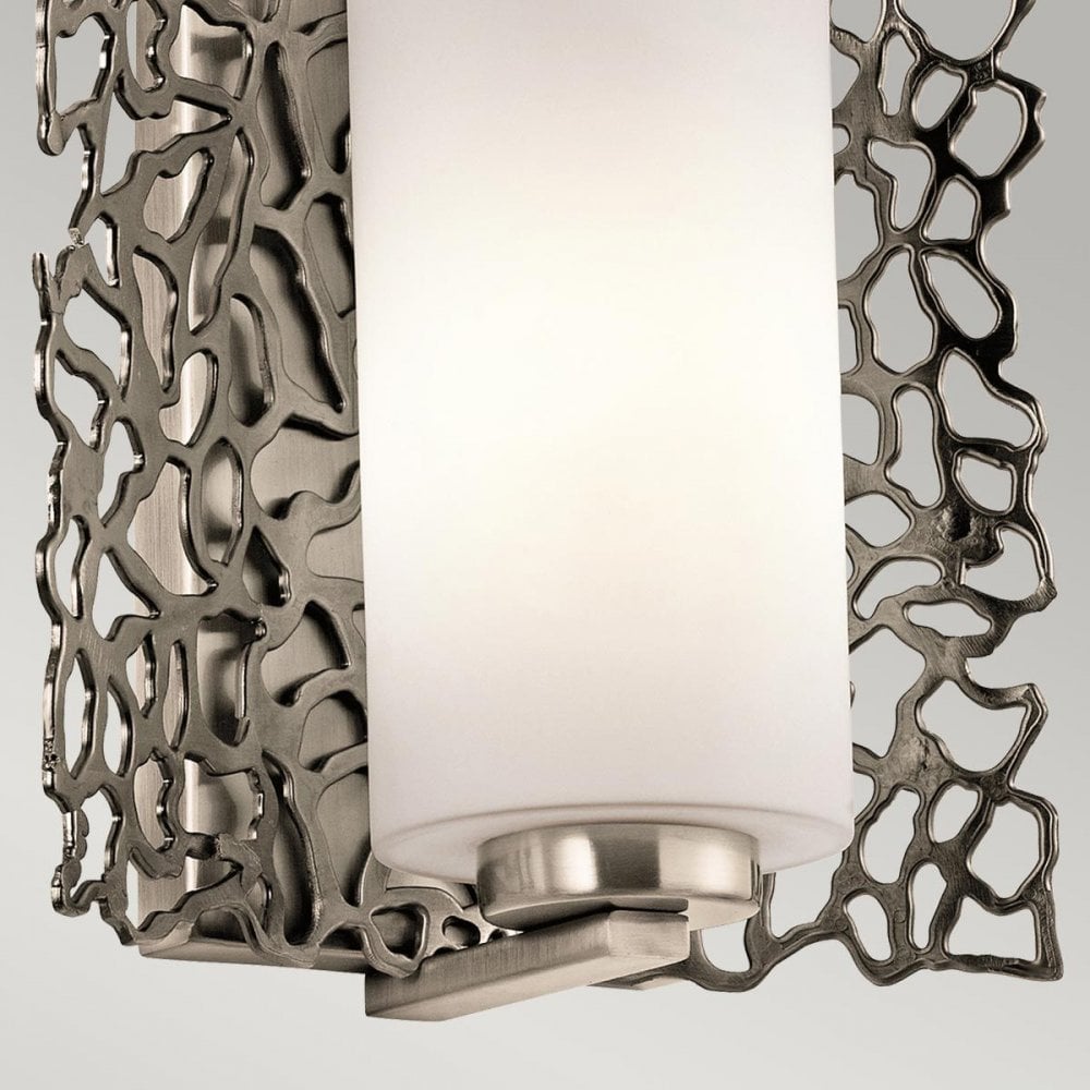 Kichler KL-SILVER-CORAL1 Silver Coral 1 Light Wall Light Classic Pewter
