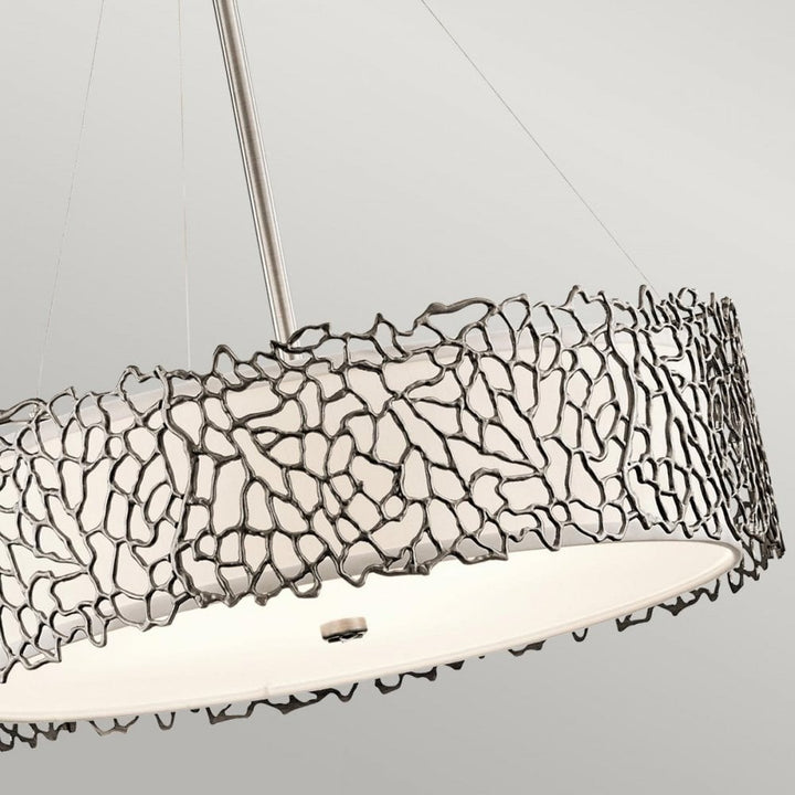 Kichler KL-SILVER-CORAL-P-B Silver Coral 4 Light Pendant Classic Pewter