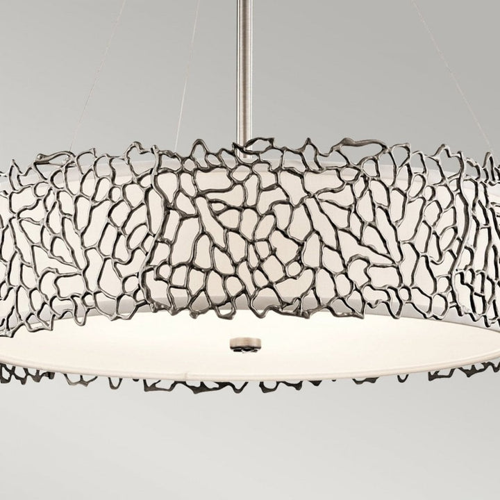 Kichler KL-SILVER-CORAL-P-B Silver Coral 4 Light Pendant Classic Pewter