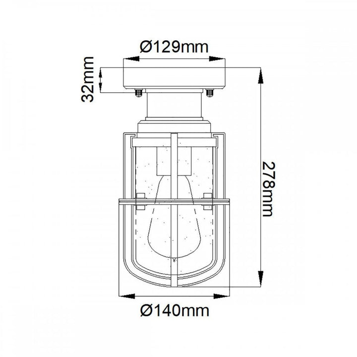 Kichler KL-SURI-F Suri 1 Light Porch/Pedestal Lantern Textured Black