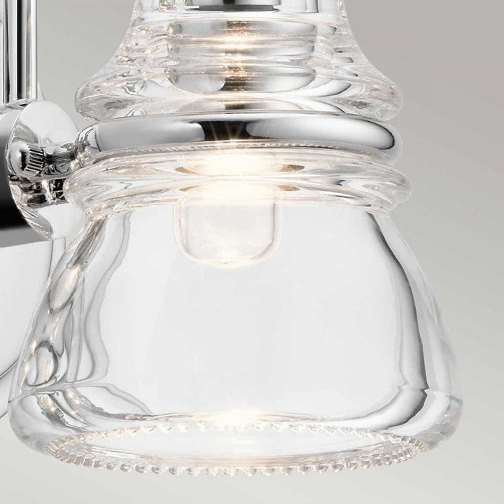 Kichler KL-TALLAND1-PC-BATH Talland 1 Light Wall Light Polished Chrome