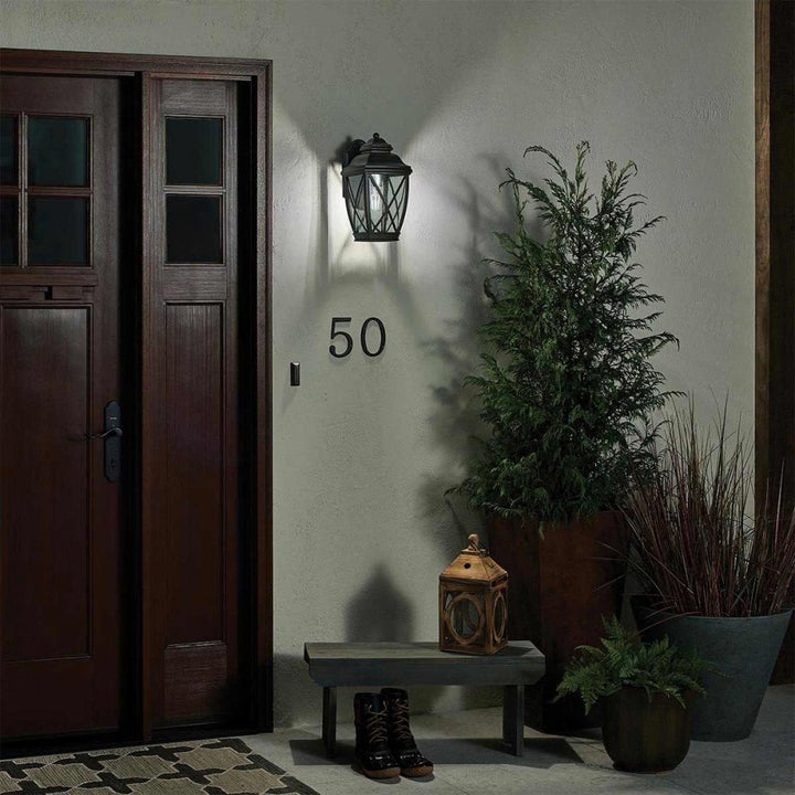Kichler KL-TANGIER2-M Tangier 1 Light Medium Wall Lantern Olde Bronze