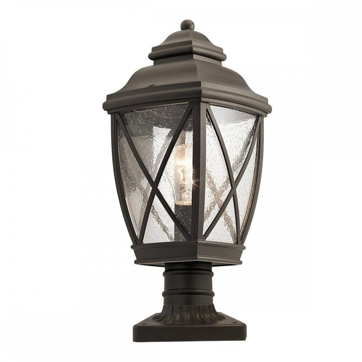 Kichler KL-TANGIER3-M Tangier 1 Light Medium 7.5" Pedestal Olde Bronze