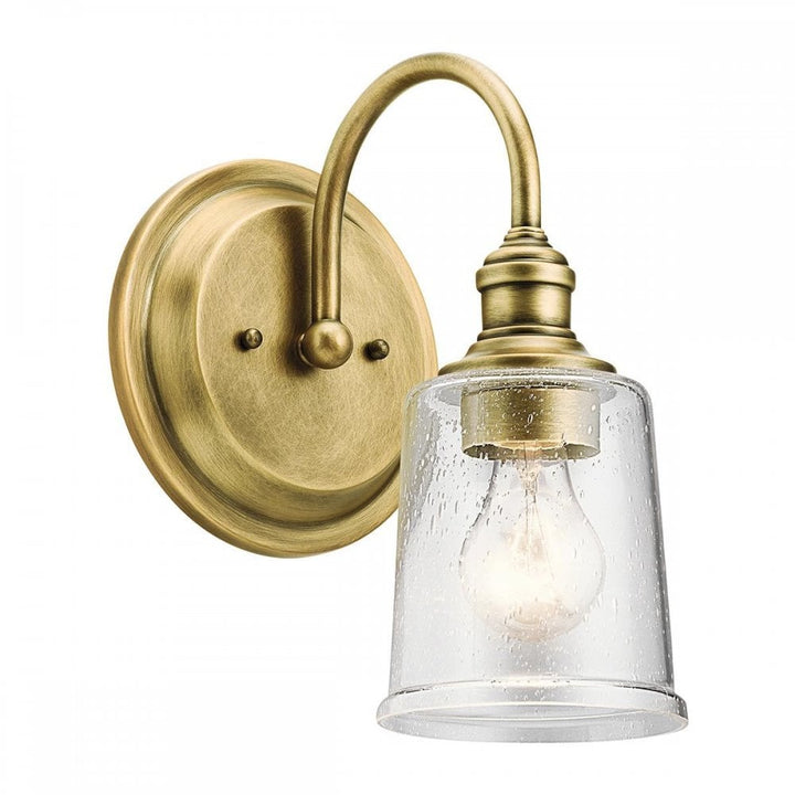 Kichler KL-WAVERLY1-NBR Waverly 1 Light Wall Light Natural Brass