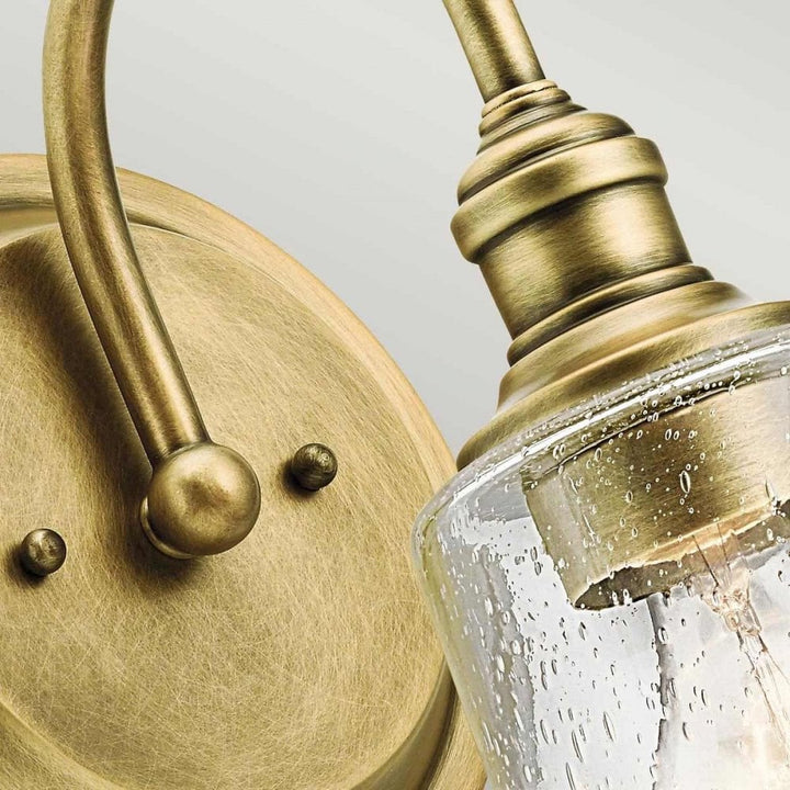 Kichler KL-WAVERLY1-NBR Waverly 1 Light Wall Light Natural Brass