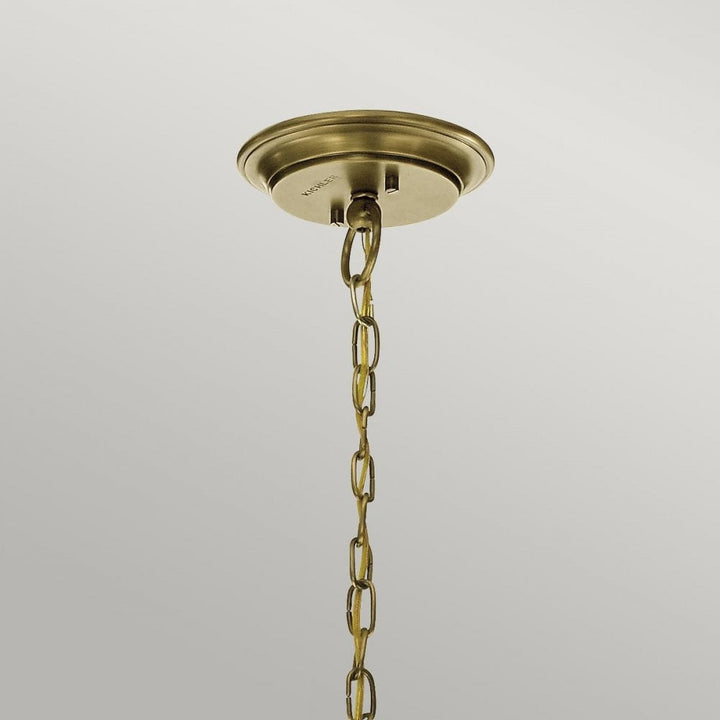 Kichler KL-WAVERLY3-NBR Waverly 3 Light Chandelier Natural Brass