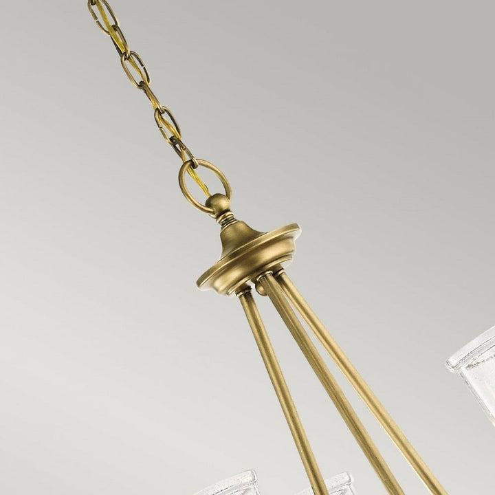 Kichler KL-WAVERLY3-NBR Waverly 3 Light Chandelier Natural Brass