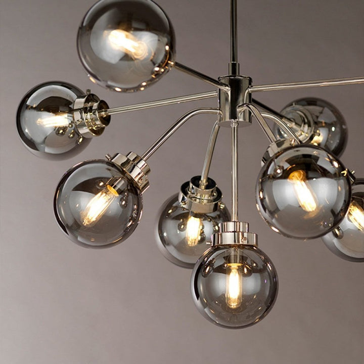 Elstead KULA9 Kula 9 Light Chandelier Polished Nickel