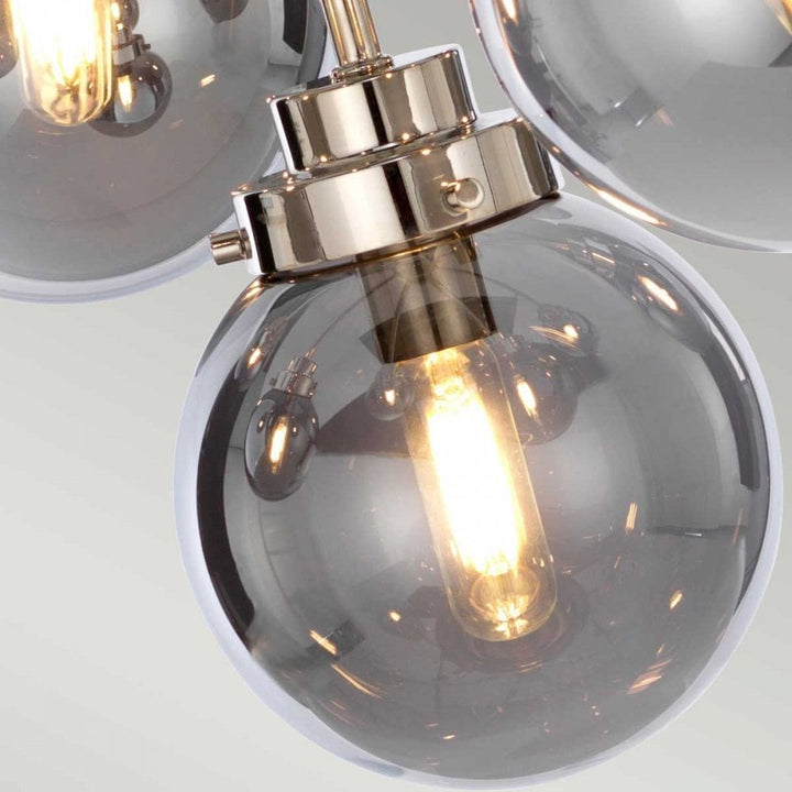 Elstead KULA9 Kula 9 Light Chandelier Polished Nickel