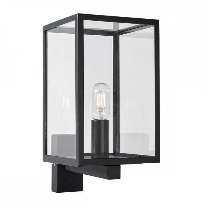 Norlys LOFOTEN-WALL-BLK Lofoten 1 Light Wall Light with Arm Black