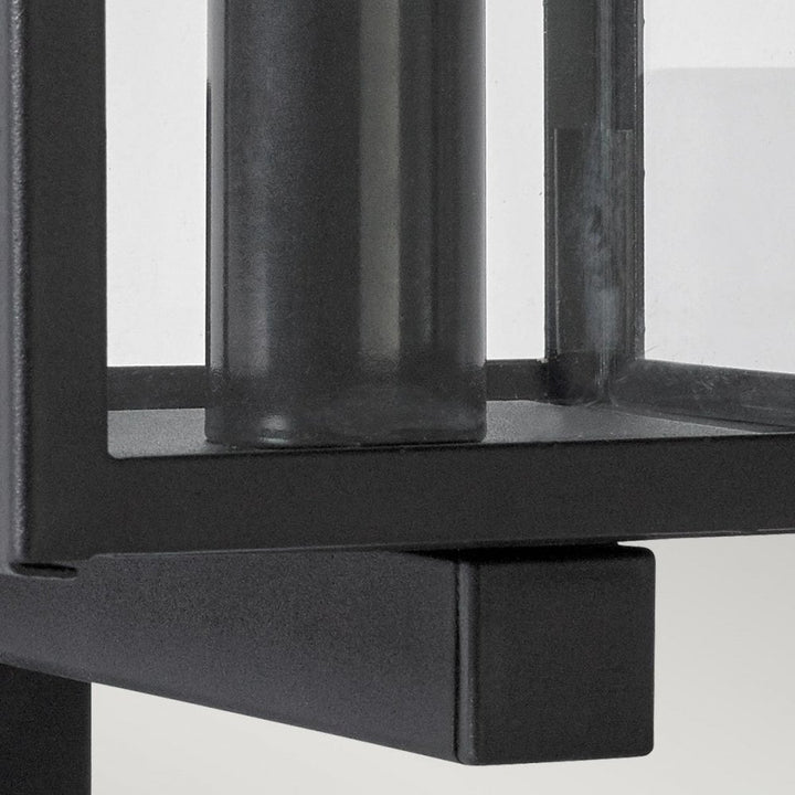 Norlys LOFOTEN-WALL-BLK Lofoten 1 Light Wall Light with Arm Black