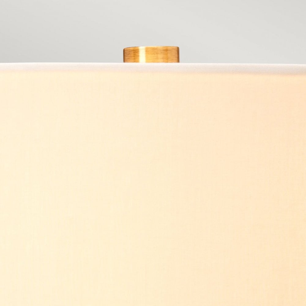Elstead LUGA-TL-SMOKE Luga Table Lamp - Smoke Metalwork Aged Brass - Glassware Smoke - Wood Dark Stained