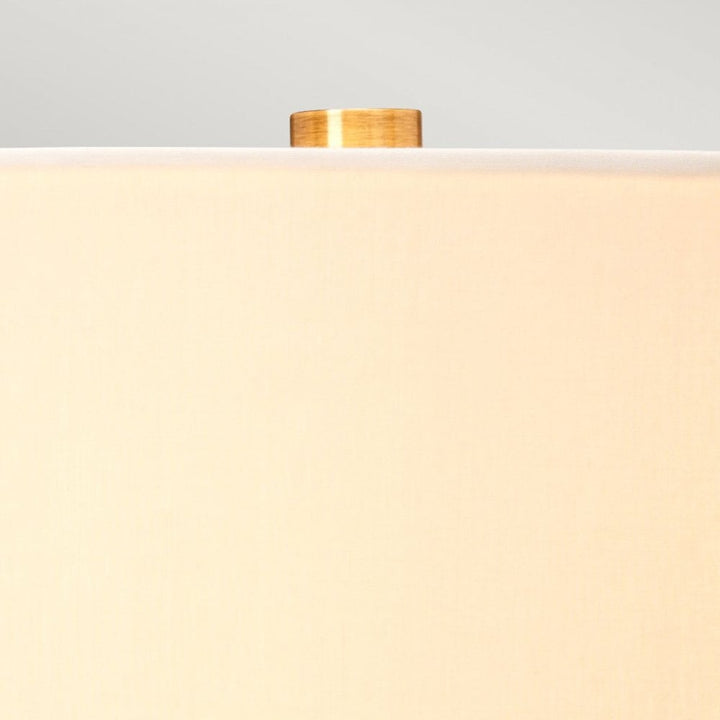 Elstead LUGA-TL-SMOKE Luga Table Lamp - Smoke Metalwork Aged Brass - Glassware Smoke - Wood Dark Stained