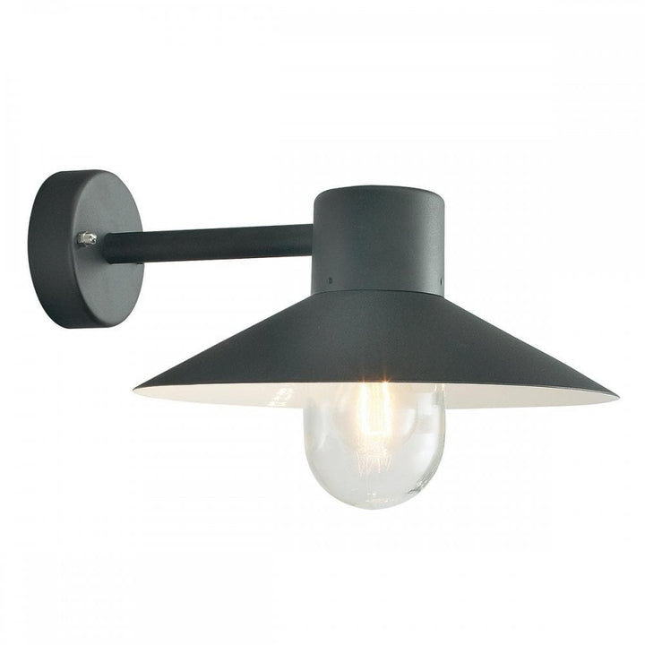 Norlys LUND-BLACK-C Lund 1 Light Wall Lantern - Black