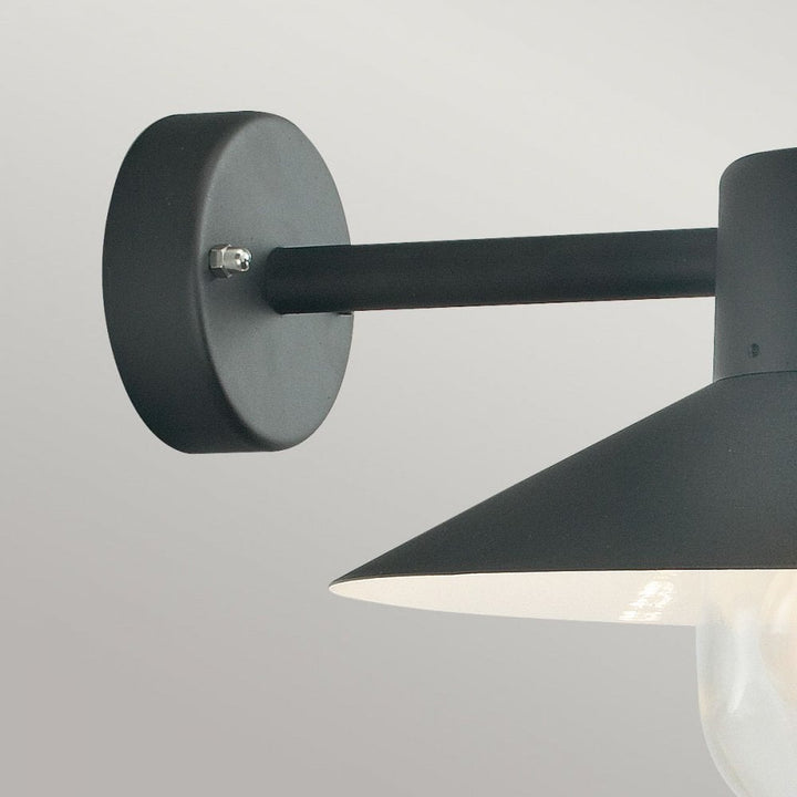 Norlys LUND-BLACK-C Lund 1 Light Wall Lantern - Black