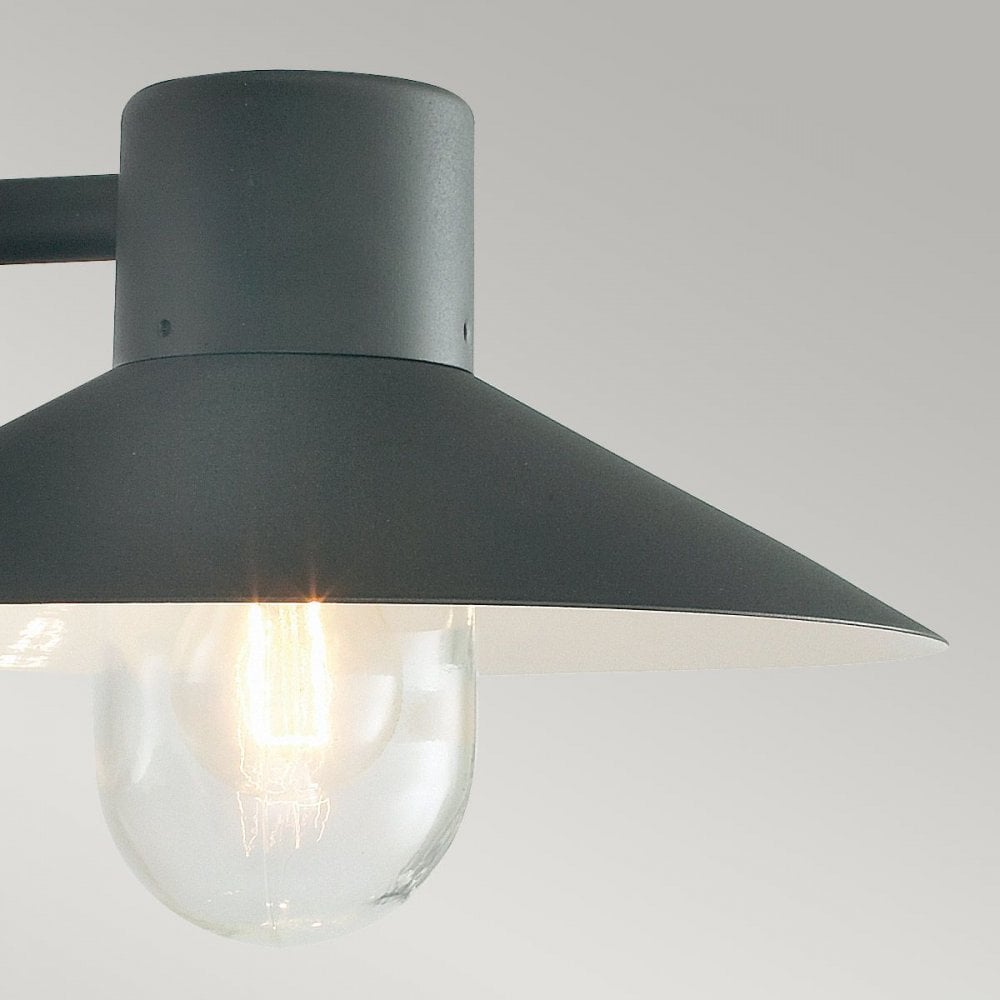 Norlys LUND-BLACK-C Lund 1 Light Wall Lantern - Black