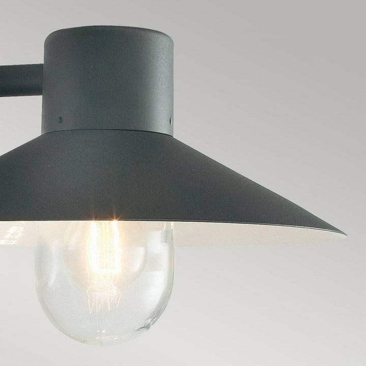 Norlys LUND-BLACK-C Lund 1 Light Wall Lantern - Black