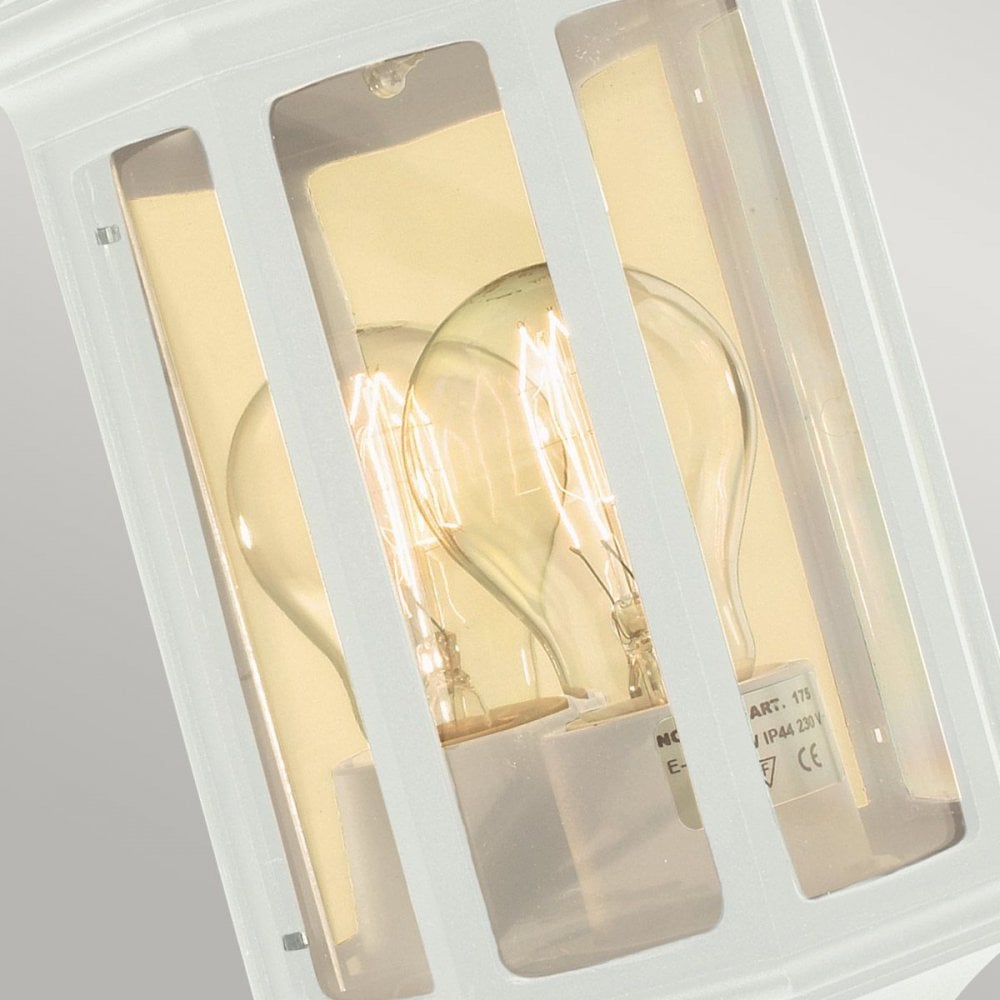 Norlys M8-2-MINI-WHITE Malaga Mini 1 Light Mini Wall Lantern - White