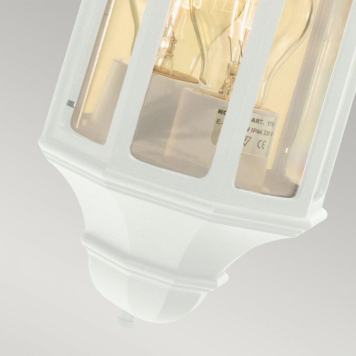 Norlys M8-2-MINI-WHITE Malaga Mini 1 Light Mini Wall Lantern - White