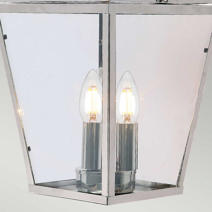 Elstead MANSION-HOUSE8-PN Mansion House 3 Light Chain Lantern Polished Nickel
