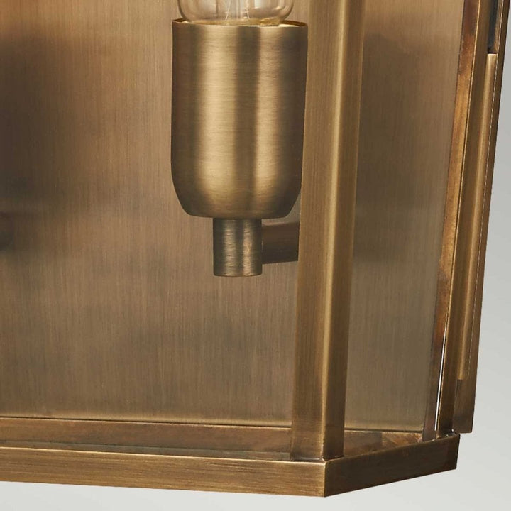 Elstead MANSION-HOUSE-L-BR Mansion House 1 Light Large Wall Lantern Aged Brass