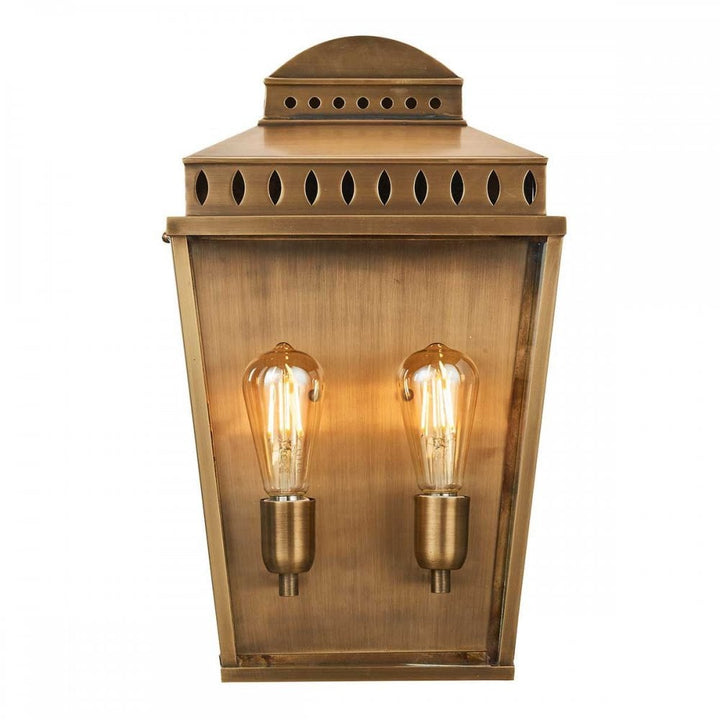 Elstead MANSION-HOUSE-L-BR Mansion House 1 Light Large Wall Lantern Aged Brass