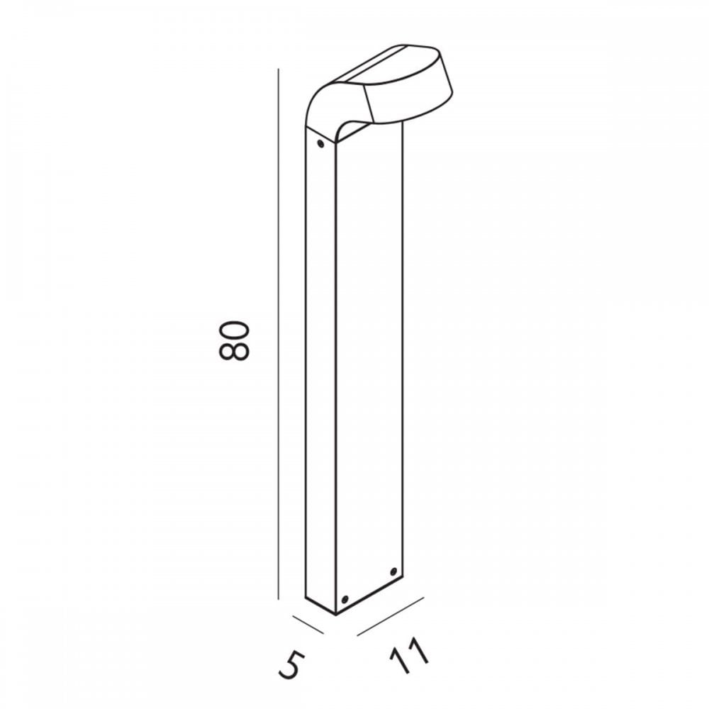Norlys MOLDE-GRA Molde LED Bollard Graphite