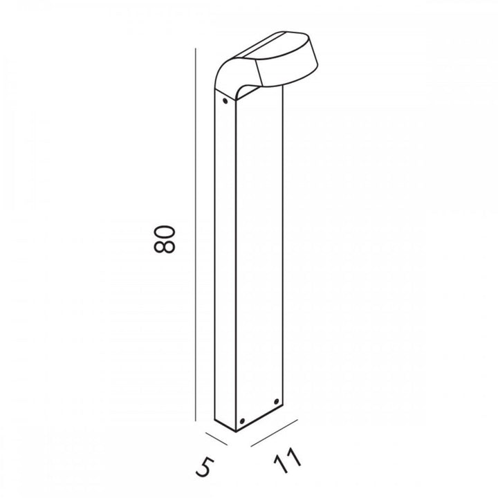 Norlys MOLDE-GRA Molde LED Bollard Graphite