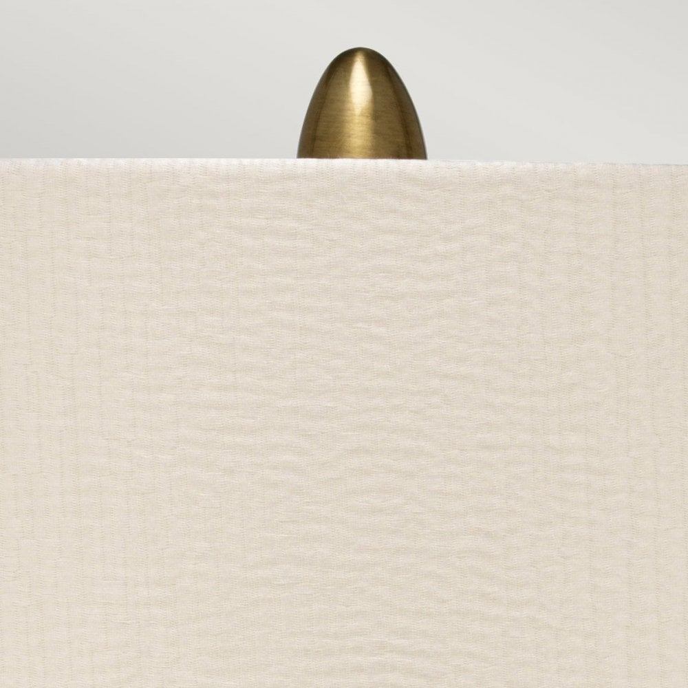 Elstead NEWHAM-TL-L Newham 1 Light Large Table Lamp Bronze Ceramic / Pearl shade