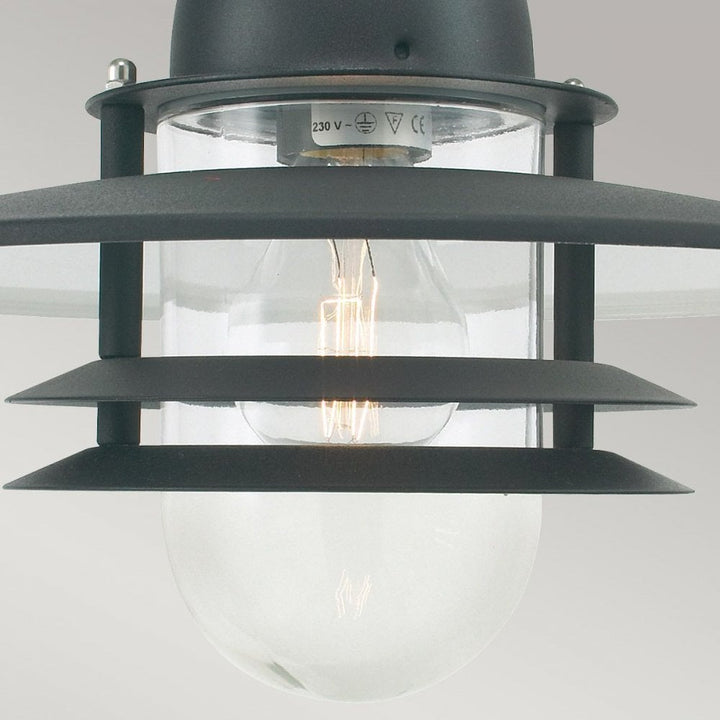 Norlys OS8-BLACK-C Oslo 1 Light Chain Lantern - Black