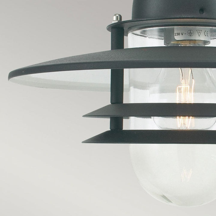 Norlys OS8-BLACK-C Oslo 1 Light Chain Lantern - Black