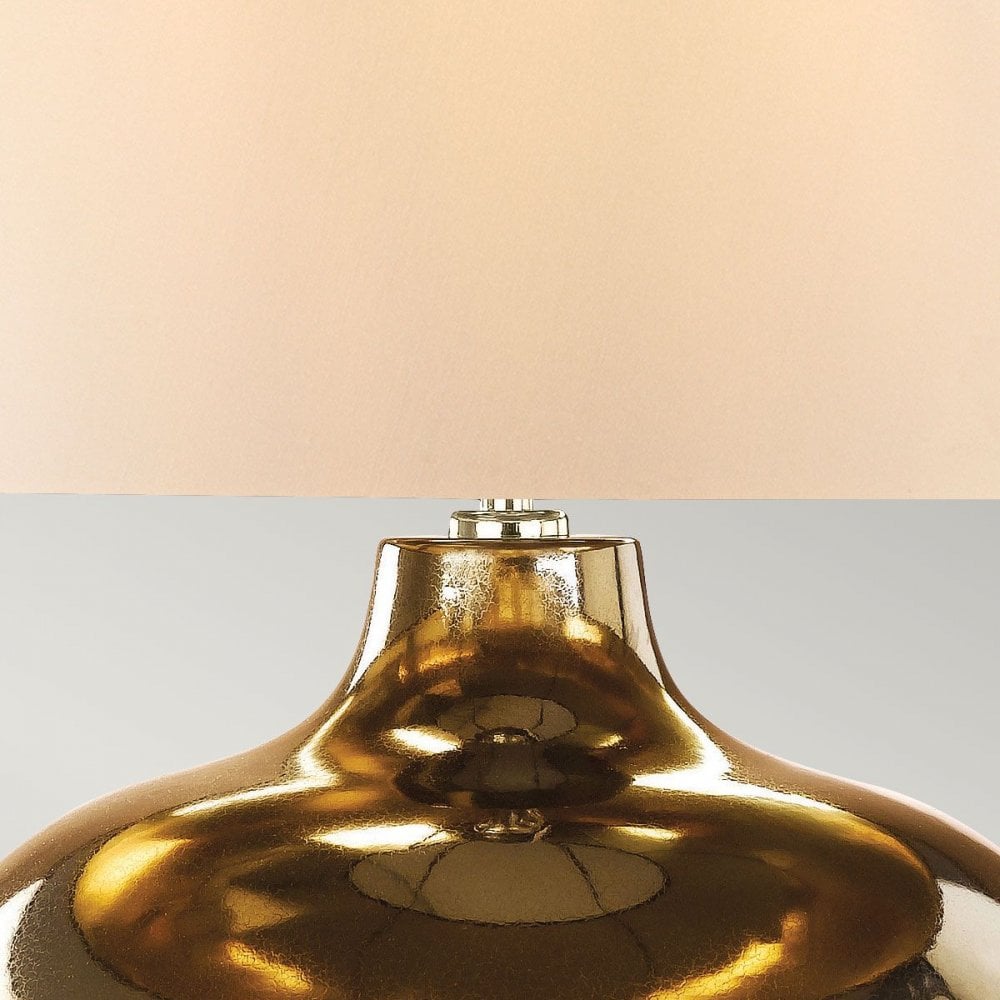 Elstead OTTOMAN-TL-IV Ottoman 1 Light Table Lamp - Ivory shade Bronze Metalic, Ivory Shade