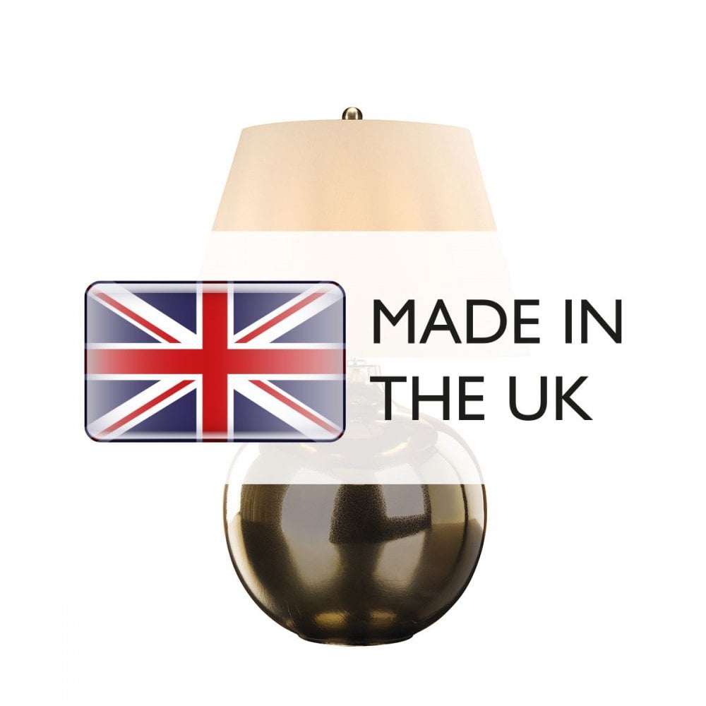 Elstead OTTOMAN-TL-IV Ottoman 1 Light Table Lamp - Ivory shade Bronze Metalic, Ivory Shade