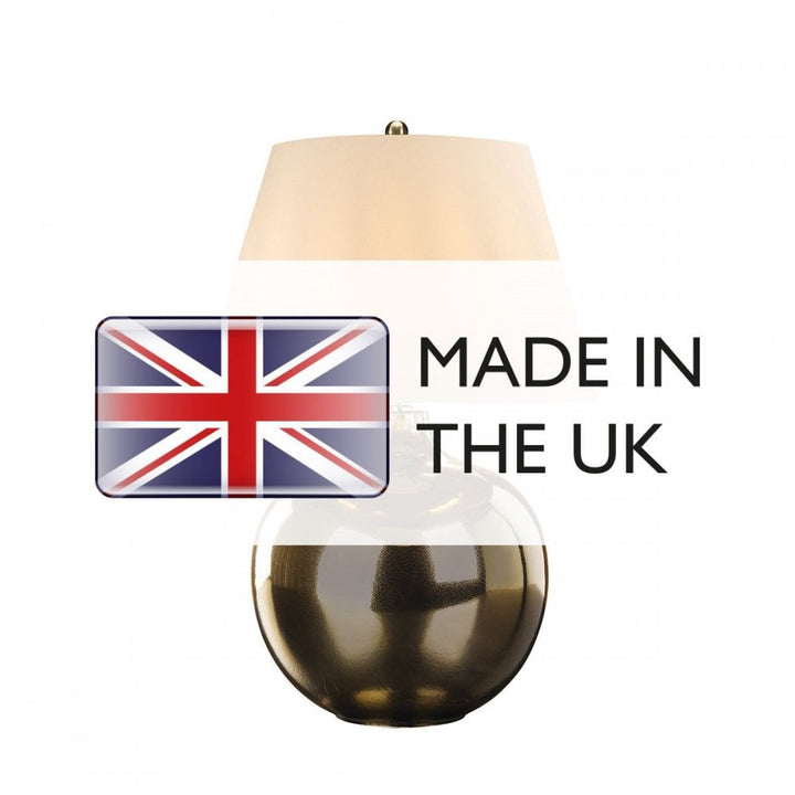 Elstead OTTOMAN-TL-IV Ottoman 1 Light Table Lamp - Ivory shade Bronze Metalic, Ivory Shade