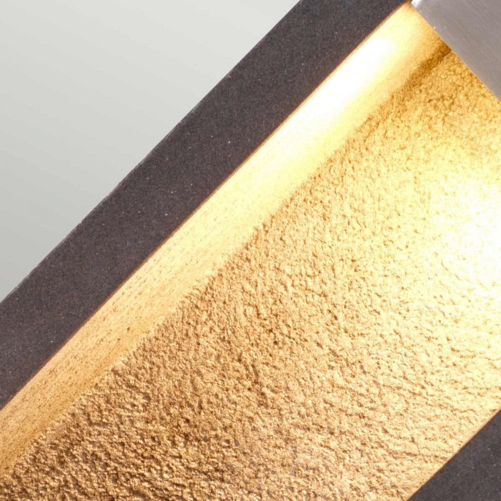 Elstead PARKSTONE-BOL-B Parkstone Medium LED Bollard Basalt Stone with Stainless Steel