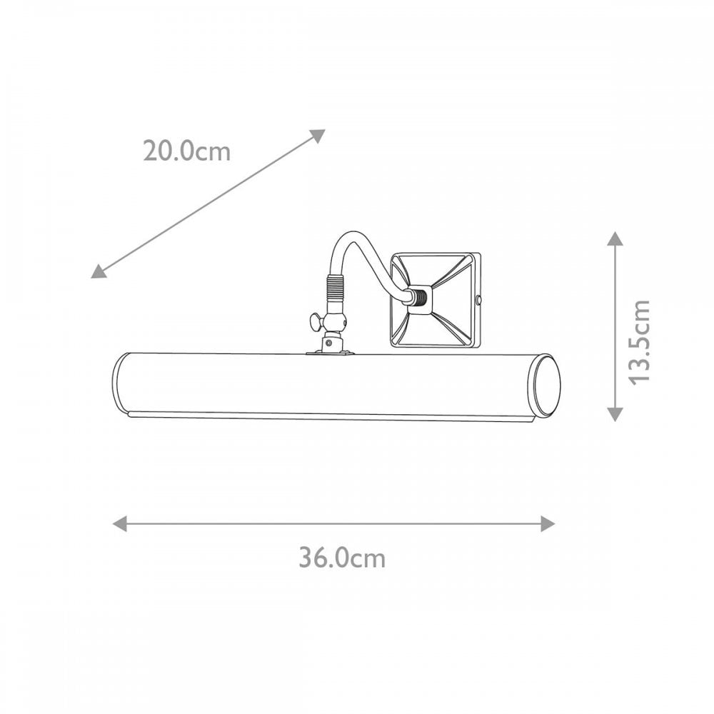 Elstead PL1-20-BB Picture Light 2 Light Large Brushed Brass
