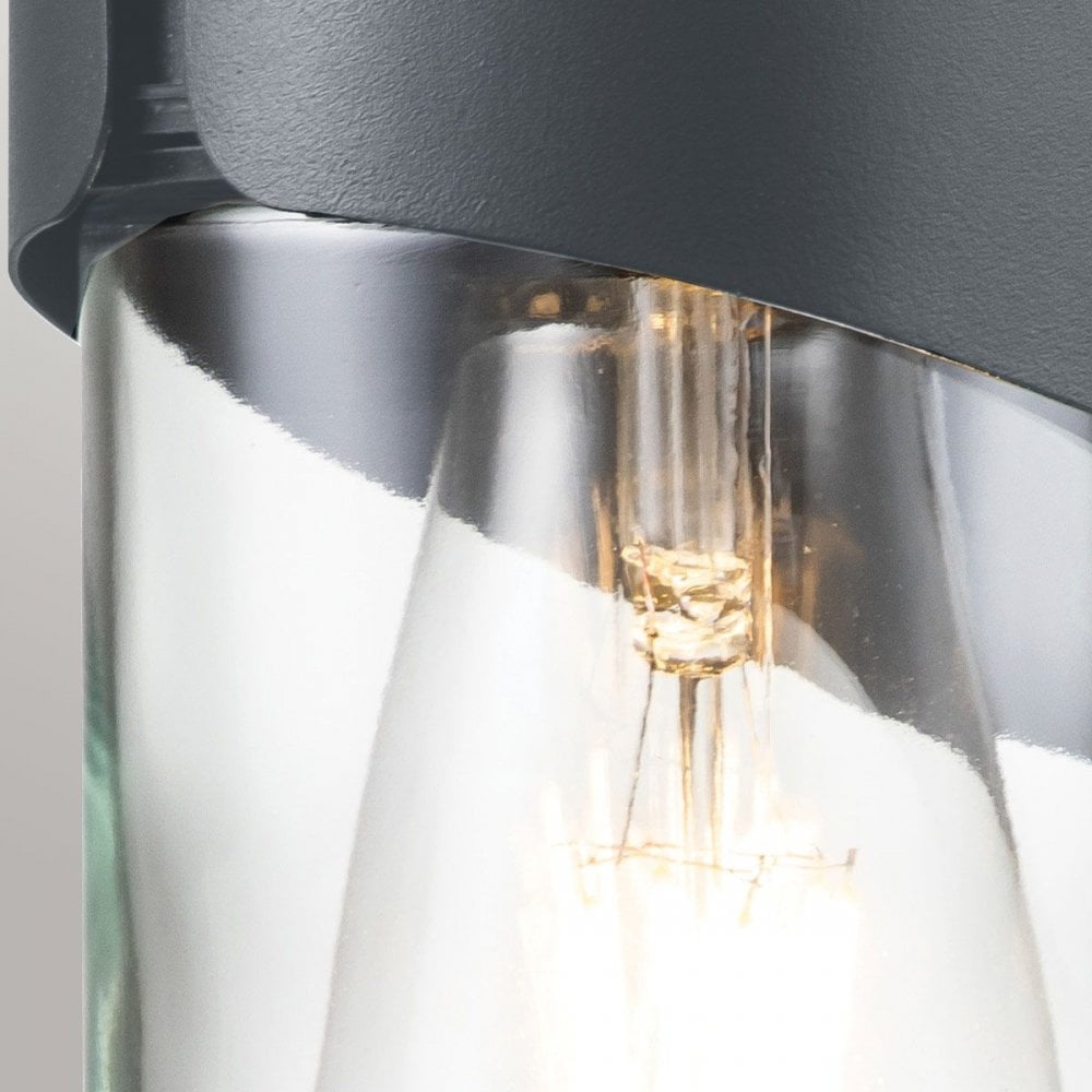 Elstead PORTO Porto 1 Light Wall Lantern Grey