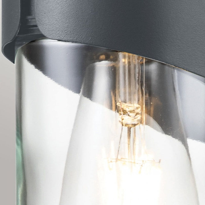 Elstead PORTO Porto 1 Light Wall Lantern Grey