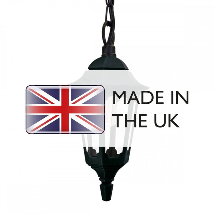 Elstead PR9-BLACK Parish 1 Light Chain Lantern Black