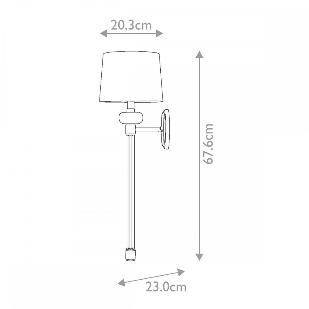 Quoizel QZ-BARBOUR1-HO Barbour 1 Light Wall Light Harbor Bronze